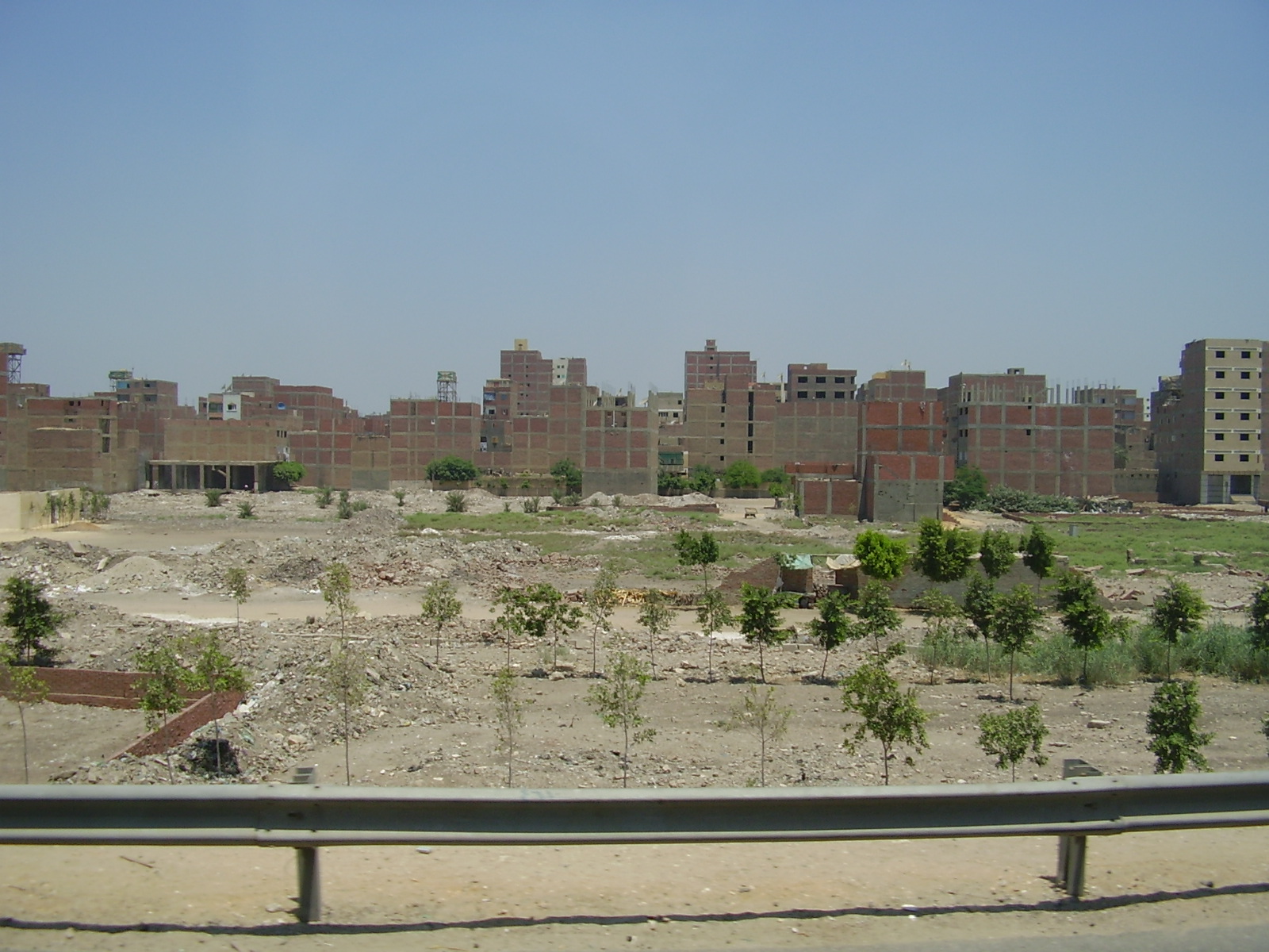 Cairo skyline seen from above the city